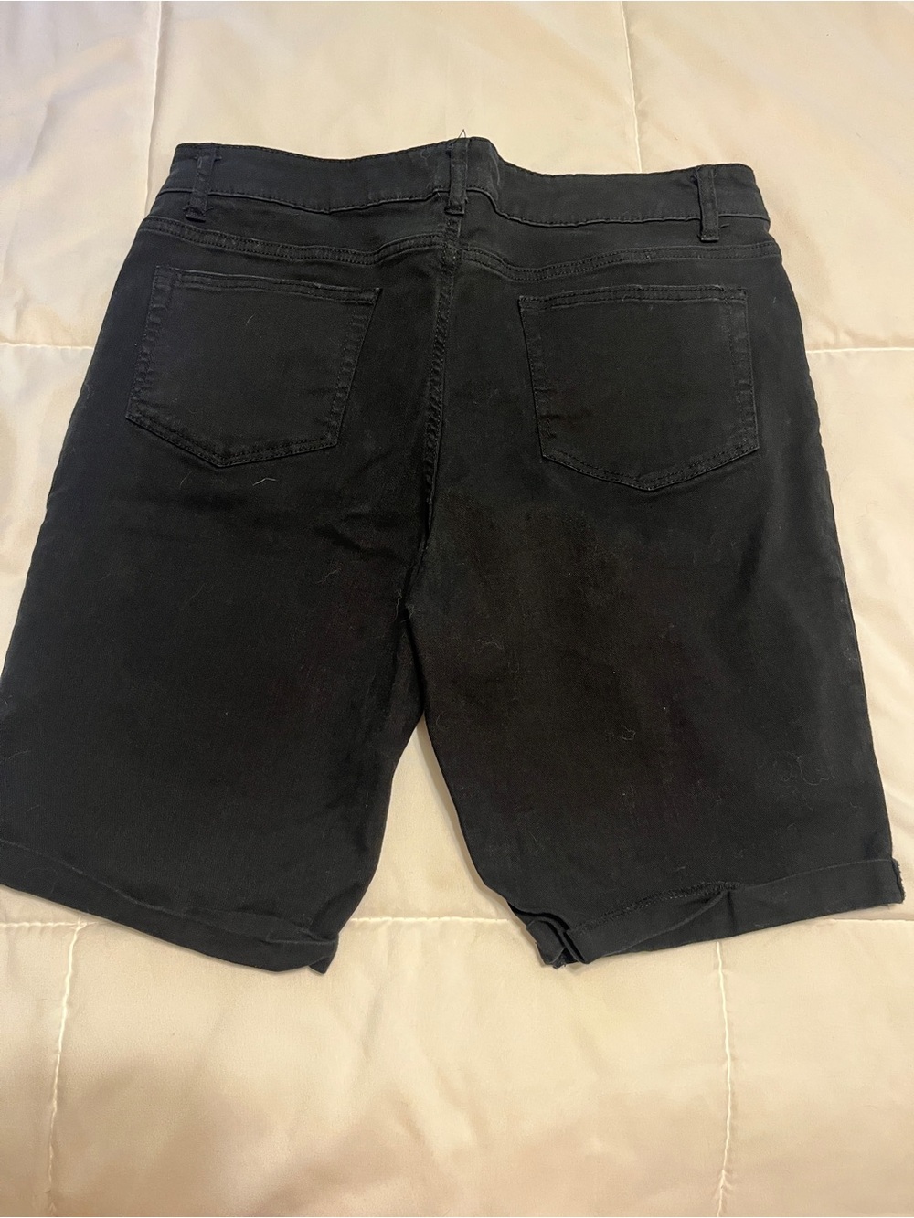 Women's Black Casual Stretch Bermuda shorts  Misses -Sz 14